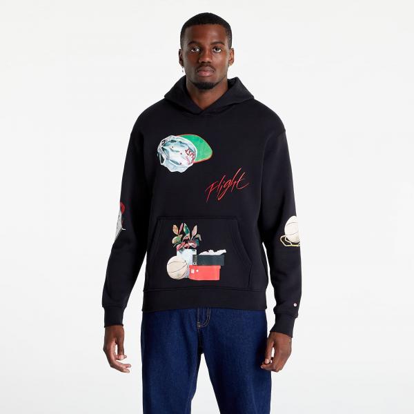 Jordan Flight Artist Series Men's Pullover Black/ Sail/ University Red
