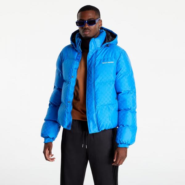 Daily Paper Navan Puffer Jacket Blue Monogram