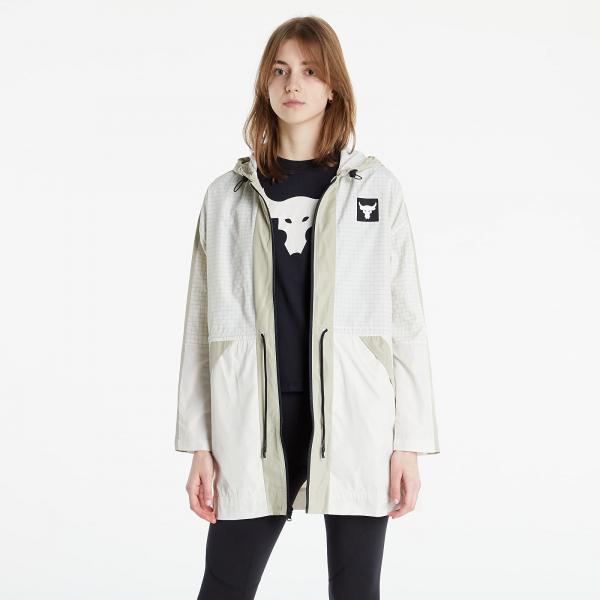 Bunda Under Armour Project Rock Woven Jacket Stone/ White XS