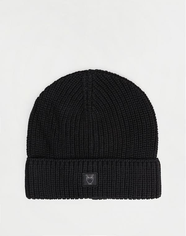 Knowledge Cotton Ribbing Hat 1300 Black Jet