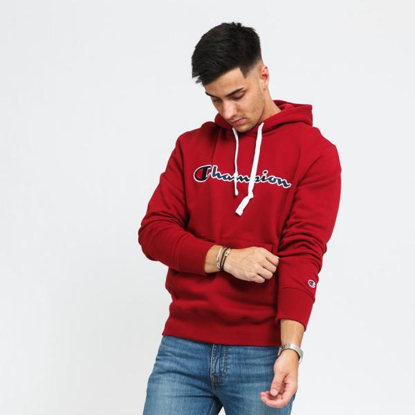 Mikina Champion Heavy Combed Organic Cotton Hoodie Red