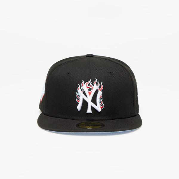 Kšiltovka NEW ERA TEAM FIRE MLB 59FIFTY FITTED NY NEW ERA TEAM FIRE MLB 59FIFTY FITTED NY Černá / Modrá
