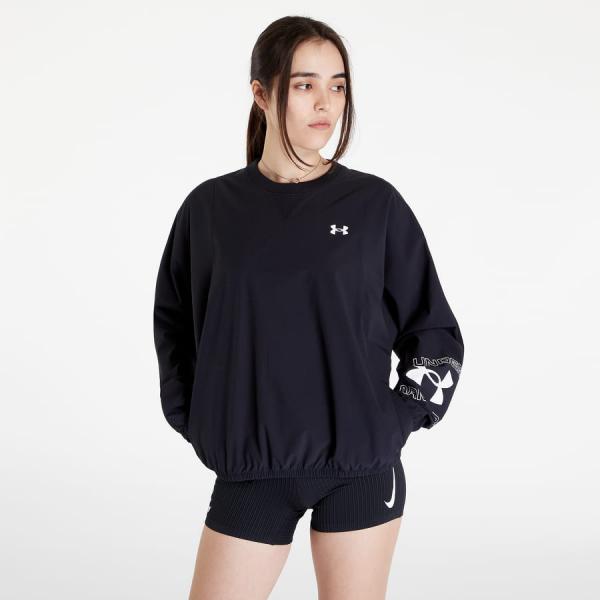 Mikina Under Armour Woven Graphic Crew Sweatshirt Black S