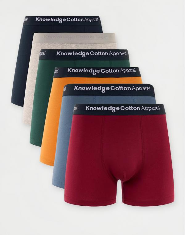 Knowledge Cotton 6 Pack Underwear 9999 Item Colour M