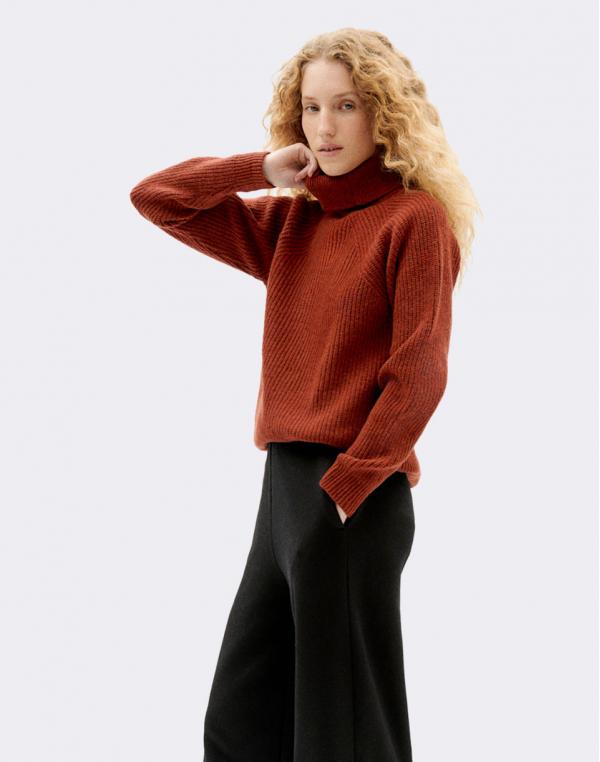 Thinking MU Clay Red Matilda Knitted Sweater CLAY RED XS
