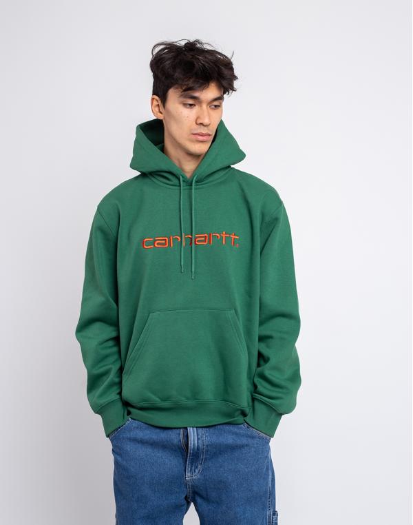 Carhartt WIP Hooded Carhartt Sweat BonsaA— / Brick S