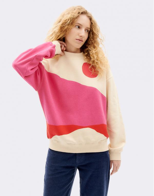 Thinking MU Pink Valley Sweatshirt IVORY XS