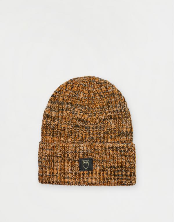 Knowledge Cotton Twisted Yarn Rib Hat 1090 Forrest Night