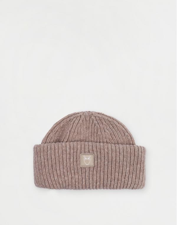 Knowledge Cotton Wool Rib Low Beanie 1336 Kelp