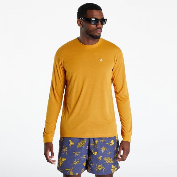 Nike Dri-Fit ACG "Goat Rocks" Men's Long Sleeve Top Gold Suede/ Sanddrift