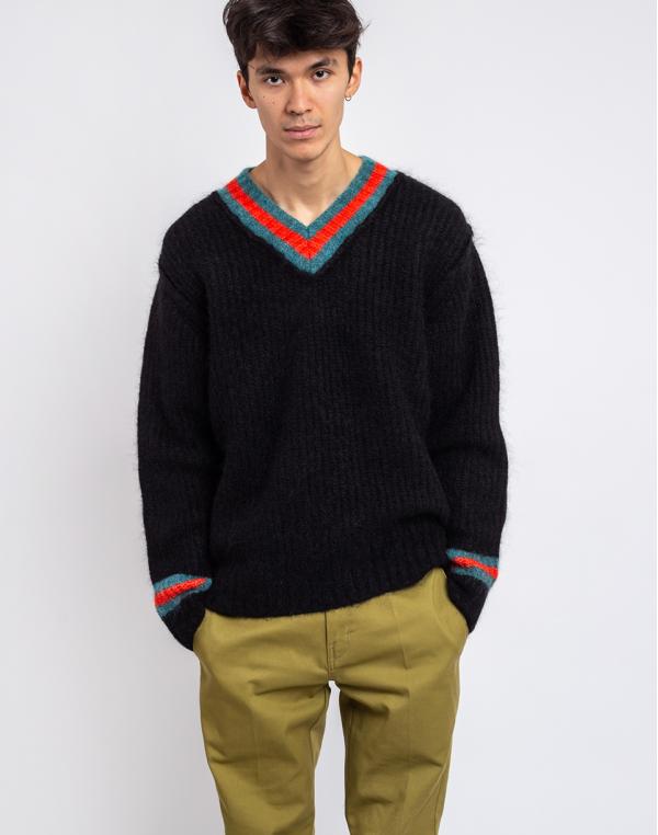 Stüssy Mohair Tennis Sweater black M