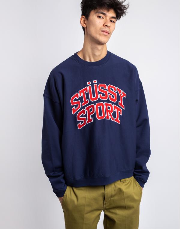 Stüssy Relaxed Oversized Crew navy M