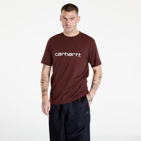 Tričko s krátkým rukávem Carhartt WIP S/S Script T-Shirt Vínové