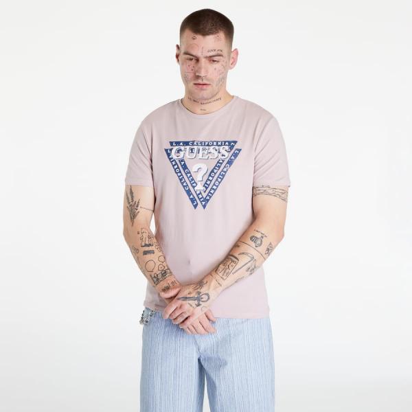 GUESS Triangle Logo T-shirt Pink
