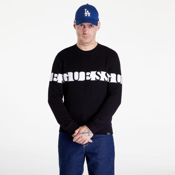 GUESS Logo Print Sweatshirt Black
