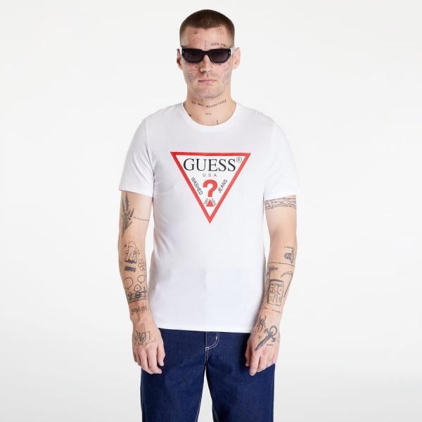 GUESS Triangle Logo T-shirt White