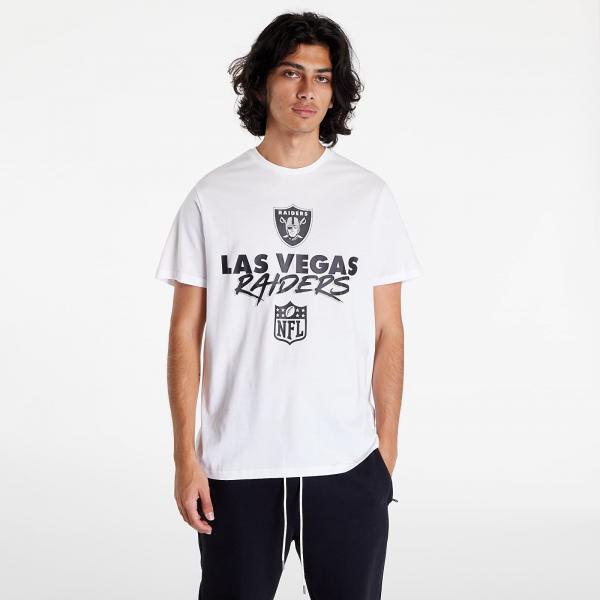 New Era Nfl Script Tee Las Vegas Raiders White/ Black