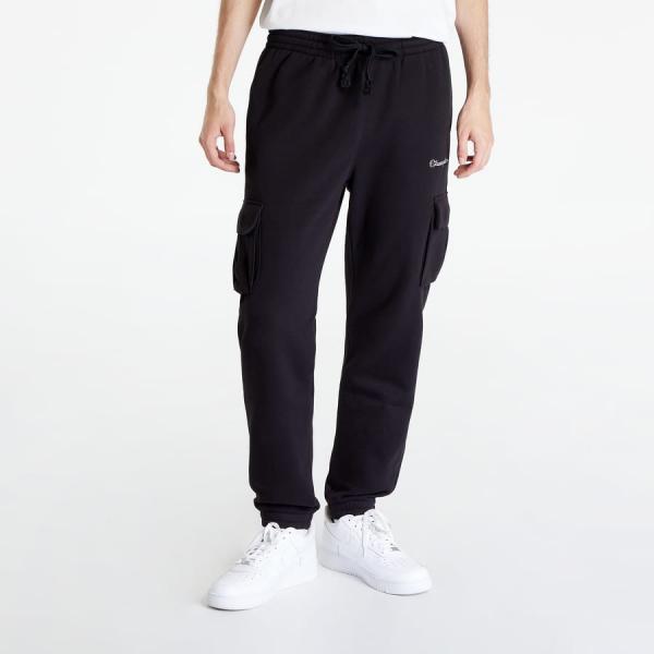 Kalhoty Champion Logo Elastic Cuff Cargo Pants Black M