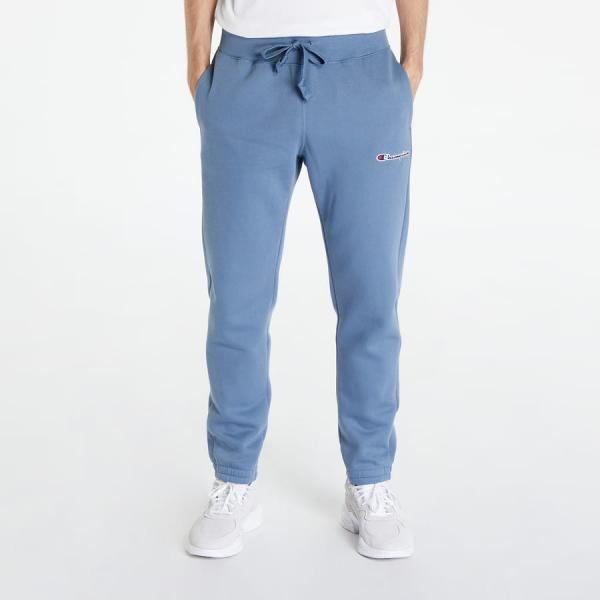 Tepláky Champion Logo Elastic Cuff Pants Blue
