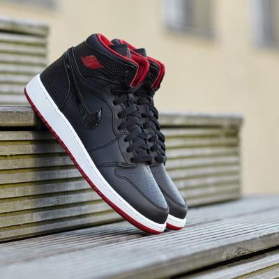 Air Jordan 1 Retro High (BG) Black/ Gym Red-White