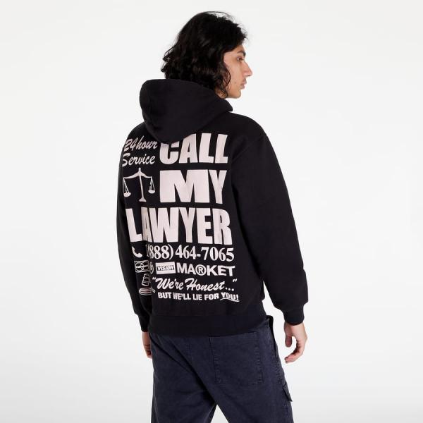 Market 24 Hr Lawyer Service Hoodie Black
