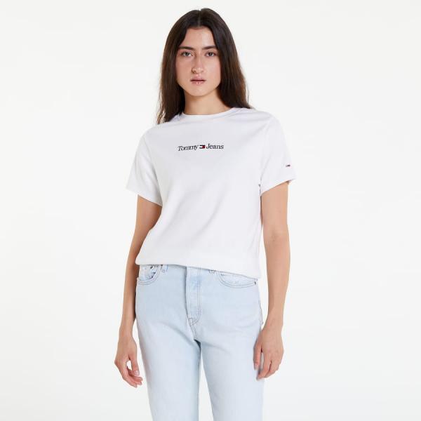 TOMMY JEANS Bby Serif Linear T-Shirt White