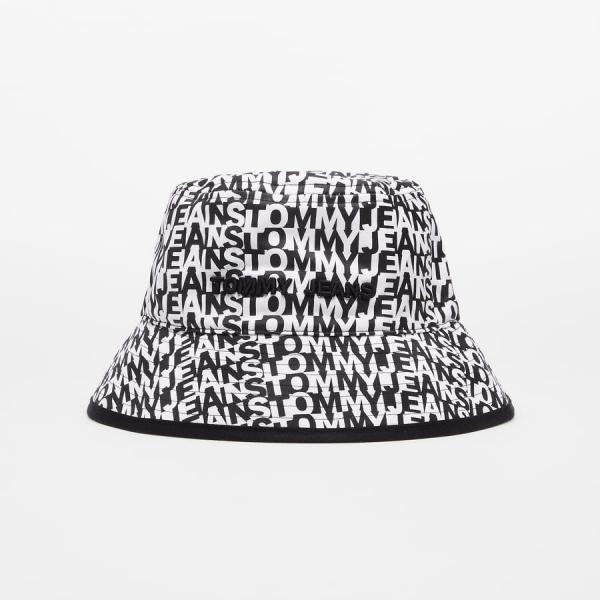Klobouk TOMMY JEANS Academia Bucket Hat White/ Black