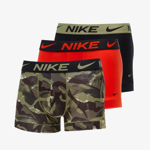Nike Dri-FIT Essential Micro Trunk Černé/ Zelené/ Oranžové