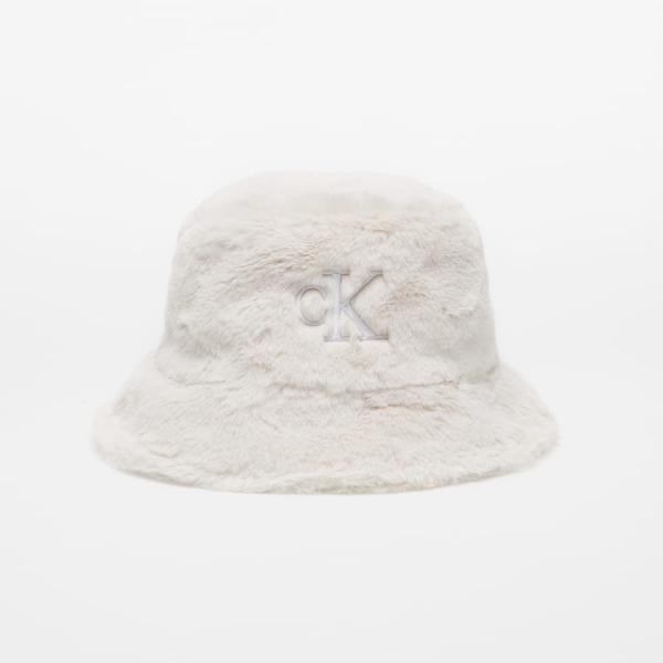 Klobouk CALVIN KLEIN JEANS Pom Pom Bucket Hat Béžový