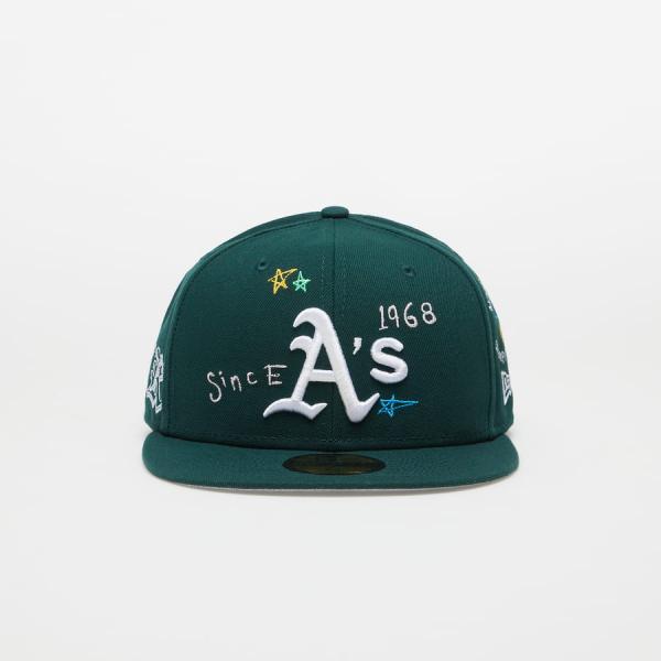 Kšiltovka New Era MLB 5950 Scribble 11097 Oakland Athletics Zelená