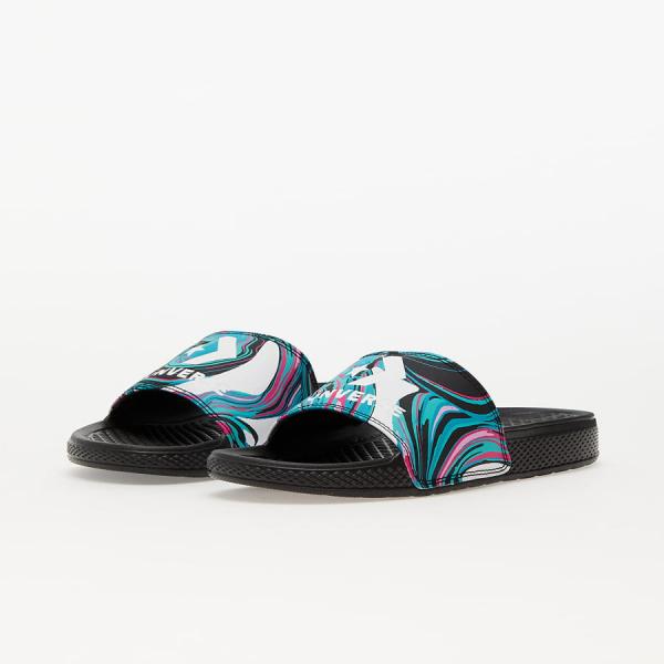 Pantofle Converse All Star Slide Marble Printed White/ Black/ Washed Teal