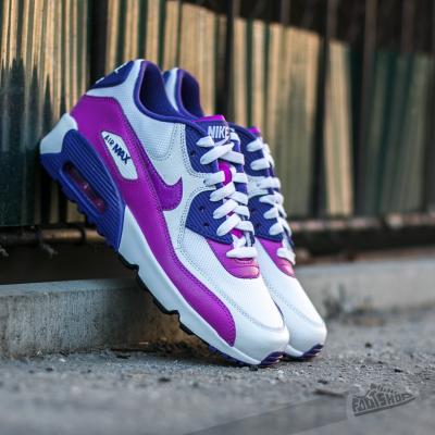 Nike Air Max 90 Mesh (GS) White/ Hyper Violet-Court Purple-Black