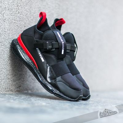 Puma McQueen Cell Mid Black-Dark Shadow-Flame Scarlet