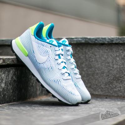 Nike W Internationalist EM White/ White-Blue Lagoon-Ghost Green