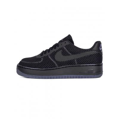 Sneakers - tenisky Nike Air Force 1 Low Upstep BR BLACK/BLACK-COOL GREY
