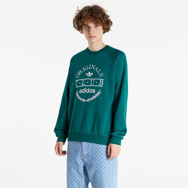 Mikina adidas Originals Club Sweater Green