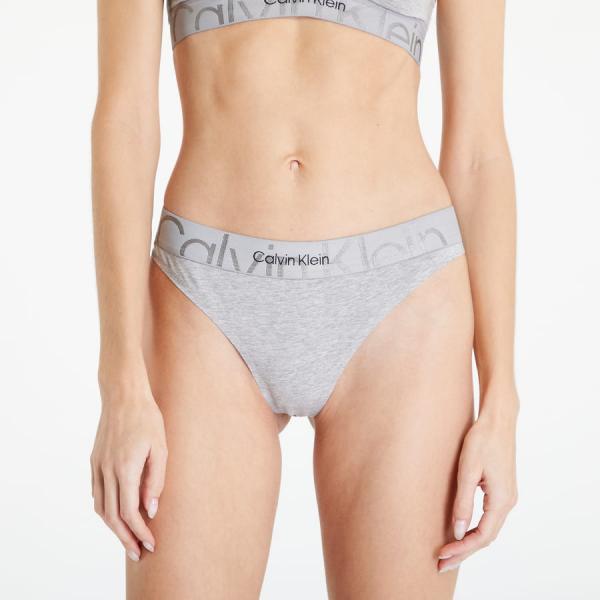 Calvin Klein Monolith Cotton Thong Grey