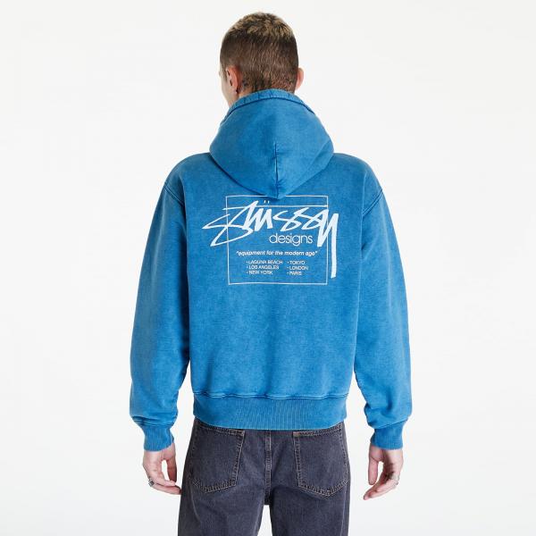 Stüssy Dyed Stussy Designs Hood Blue