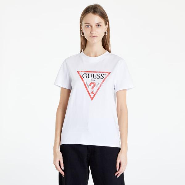 GUESS Front Logo T-Shirt White