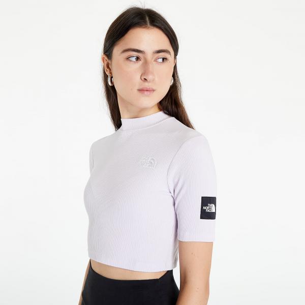 The North Face W Gartha S/S Rib Top Lavender Fog