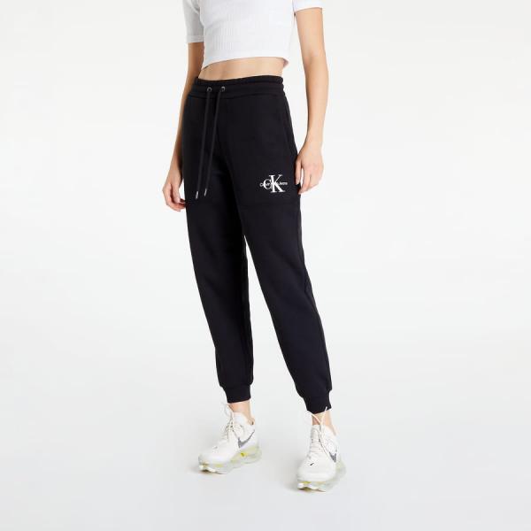 Tepláky CALVIN KLEIN JEANS Monologo Cuffed Joggers Black