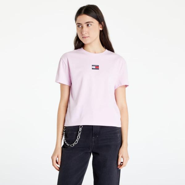 Tričko TOMMY JEANS Tommy Center Bad Pink