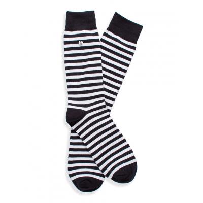 Ponožky Alfredo Gonzales Stripes Black White AG-Sk-RK-03