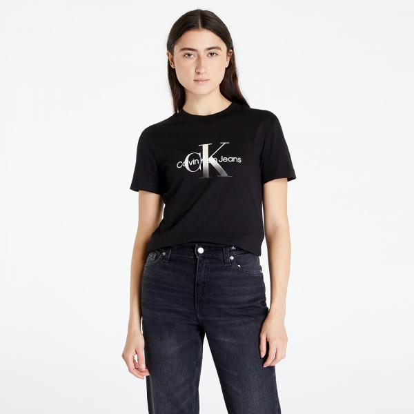 Calvin Klein Jeans Gradient Monologo T-Shirt Black
