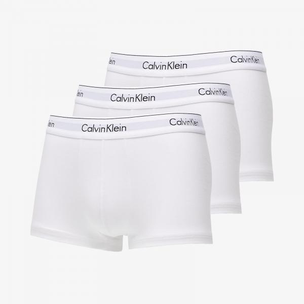 Calvin Klein Modern Cotton Stretch Trunk 3-Pack White/ White/ White