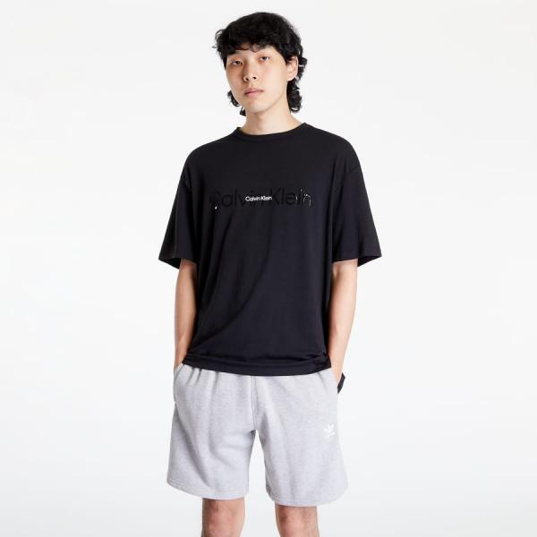 Calvin Klein Emb Icon Lounge Short Sleeve Crew Neck Black
