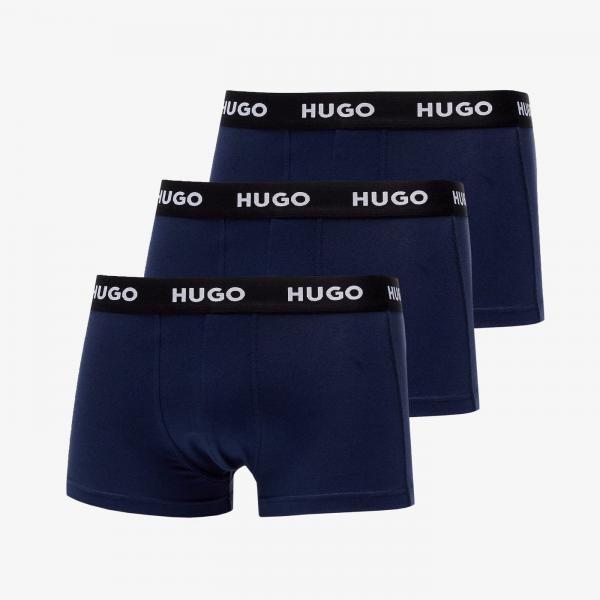 Trenky Hugo Boss Logo-Waistband Trunks 3-Pack Navy S