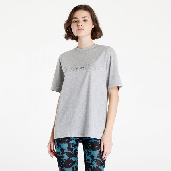 Calvin Klein Embossed Icon Lounge S/S Crew Neck Grey Heather