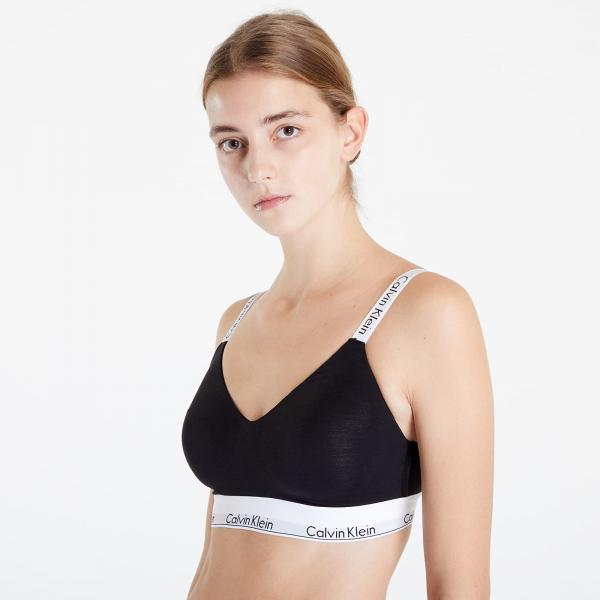 Podprsenka Calvin Klein Modern Cotton Light Lined Bralette (Full Cup) Black M