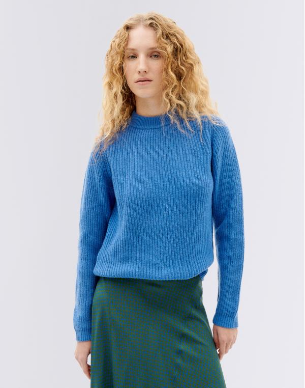 Thinking MU Blue Hera Knitted Sweater BLUE XS